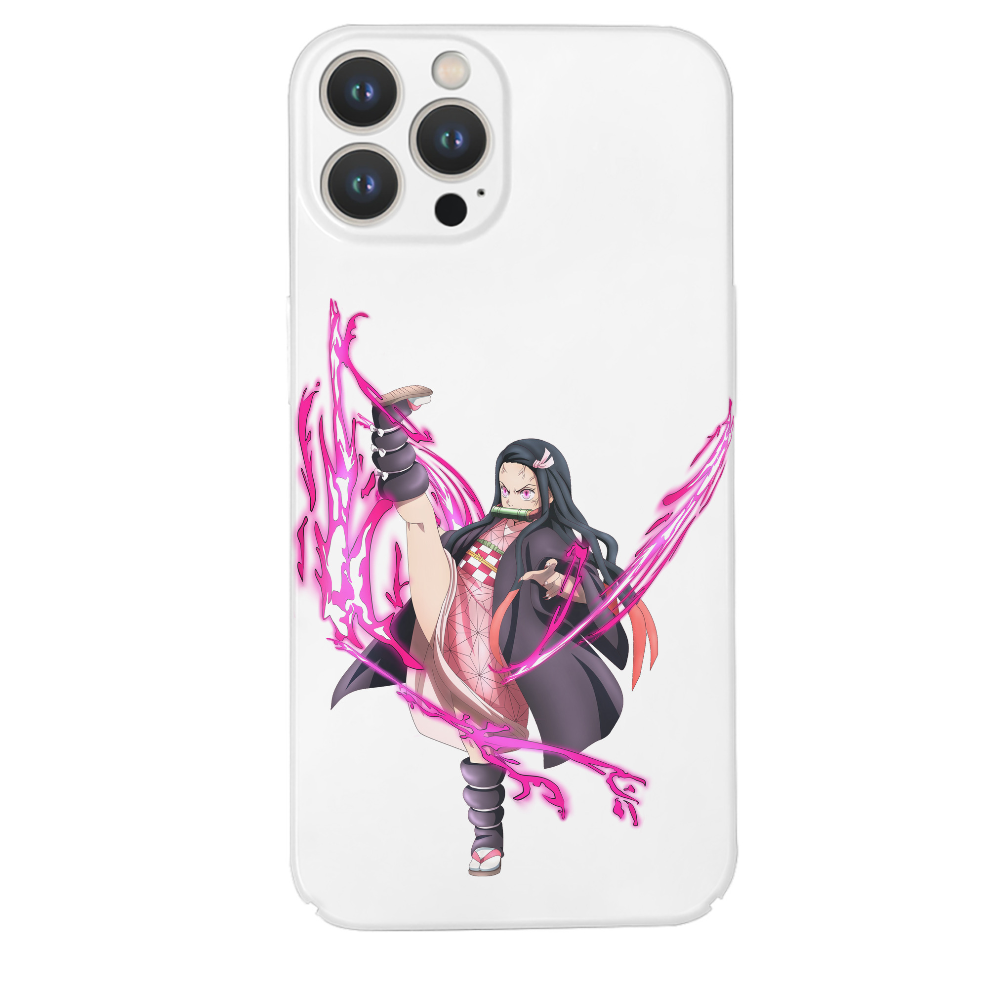 （画像用） 鬼滅の刃（きめつのやいば）竈門 禰󠄀豆子／かまど ねずこ Kamado Nezuko 【iPhone 14シリーズ対応】ハードケース